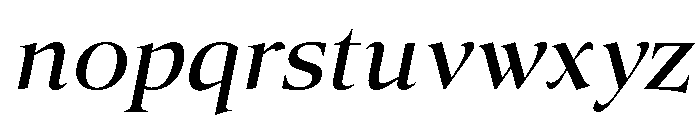 Canto Italic Font LOWERCASE