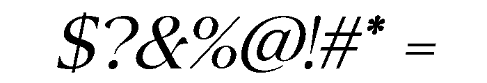 Canto Light Italic Font OTHER CHARS