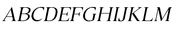 Canto Light Italic Font UPPERCASE