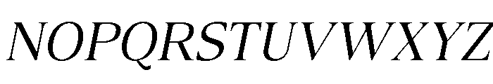 Canto Light Italic Font UPPERCASE