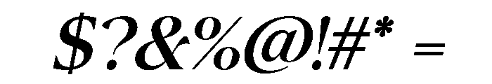 Canto Medium Italic Font OTHER CHARS