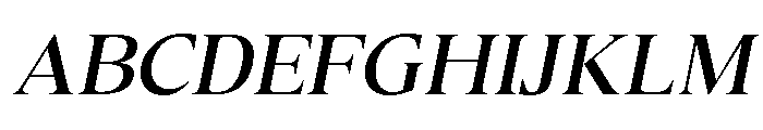 Canto Medium Italic Font UPPERCASE
