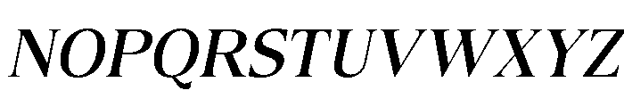 Canto Medium Italic Font UPPERCASE