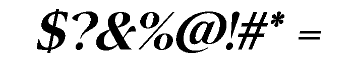Canto Semi Bold Italic Font OTHER CHARS