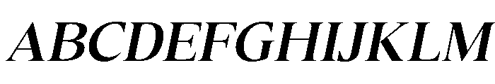 Canto Semi Bold Italic Font UPPERCASE