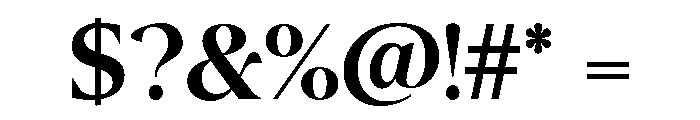 Canto Semi Bold Font OTHER CHARS