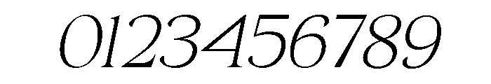 Canto Thin Italic Font OTHER CHARS
