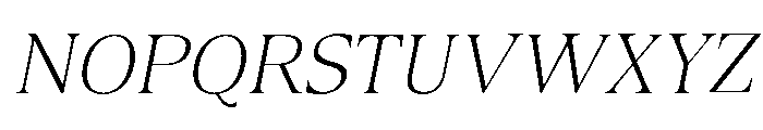 Canto Thin Italic Font UPPERCASE
