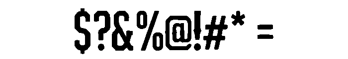 Canyon Block Font OTHER CHARS