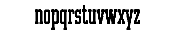 Canyon Block Font LOWERCASE