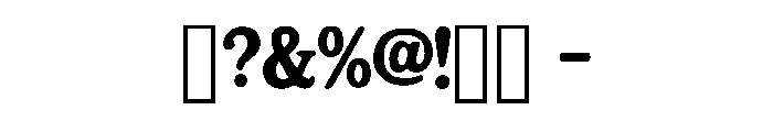 Canyon Ridge Regular Font OTHER CHARS