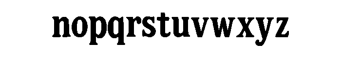 Canyon Ridge Regular Font LOWERCASE