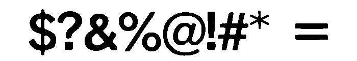 Cap_Blocked Font OTHER CHARS