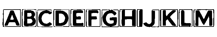 Cap_Blocked Font UPPERCASE