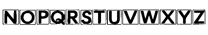 Cap_Blocked Font UPPERCASE