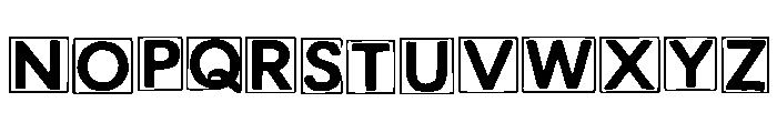Cap_Blocked Font LOWERCASE