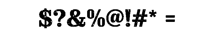 Capital Forge Font OTHER CHARS