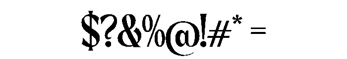 Capriola Regular Font OTHER CHARS