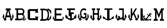 Captain Anchor Regular Font UPPERCASE
