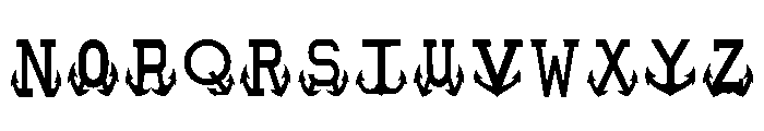 Captain Anchor Regular Font UPPERCASE