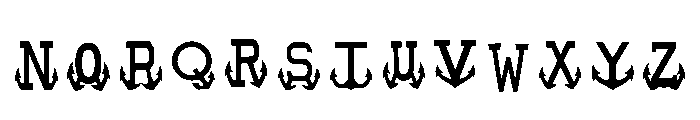 Captain Anchor Regular Font LOWERCASE