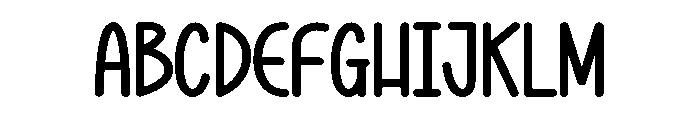 Capucino Font UPPERCASE