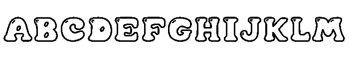 Caramel Soda Outline Shine FONT