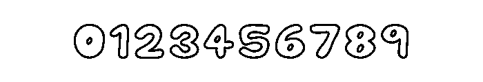 Caramel Soda Outline Font OTHER CHARS