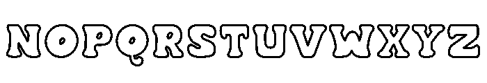 Caramel Soda Outline Font UPPERCASE