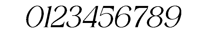 Caramile Italic Font OTHER CHARS