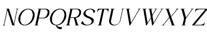 Caramile Italic Font UPPERCASE