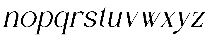 Caramile Italic Font LOWERCASE