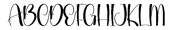 Card Christmas Font UPPERCASE