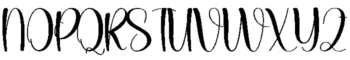Card Christmas Font UPPERCASE