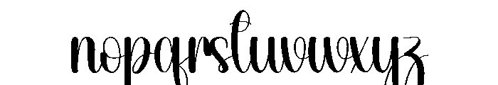 Card Christmas Font LOWERCASE