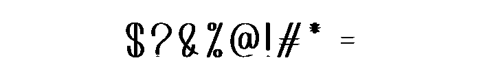 Card Newyear Font OTHER CHARS