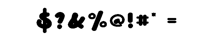 Card Rainbow Font OTHER CHARS