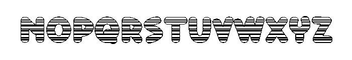 Card Rainbow Font LOWERCASE
