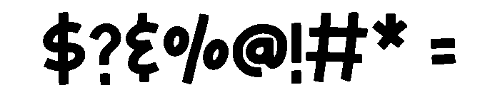 Cardboard Castle Regular Font OTHER CHARS