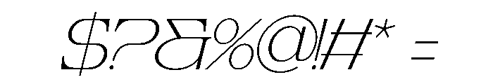 Cardelo Italic Font OTHER CHARS