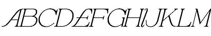 Cardelo Italic Font UPPERCASE