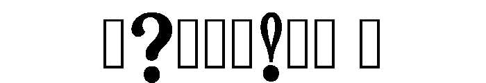 Cardinal Regular Font OTHER CHARS