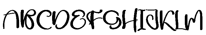 Careful Holiday Font UPPERCASE
