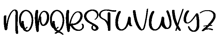 Careful Holiday Font UPPERCASE