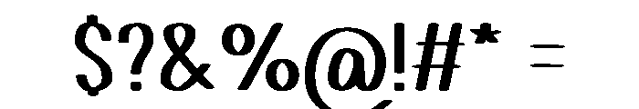 Careful Mapping Font OTHER CHARS