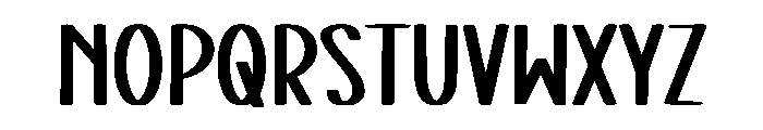 Careful Mapping Font LOWERCASE