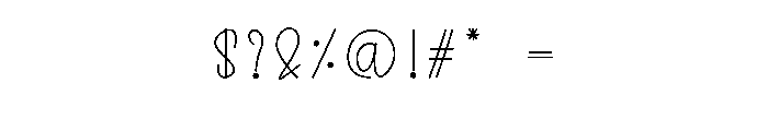 Carents Modeling Font OTHER CHARS