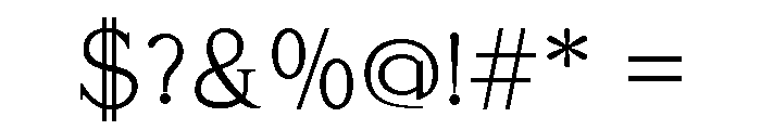 Carhane Regular Font OTHER CHARS