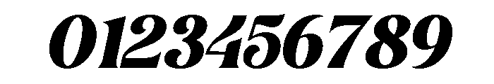 Caribel Italic Font OTHER CHARS