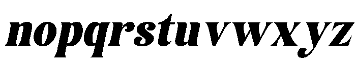 Caribel Italic Font LOWERCASE